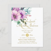 パープル素朴フラワーヌエストラボダインベイトアクション (正面/裏面)