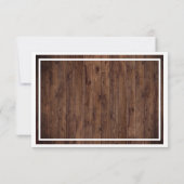 パープル素朴フローラウィンターウェディングRSVP 出欠カード (裏面)