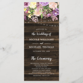 パープル素朴フローラストリングラ結婚イト プログラム