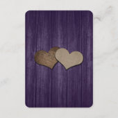 パープル素朴メイソンジャールウッドアコモデーションカード エンクロージャーカード (裏面)