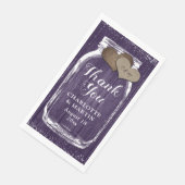 パープル素朴メイソンジャール木材ありがとうござ結婚う (コーナー)