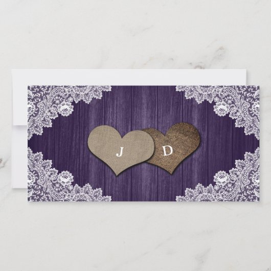 パープル素朴レースひまわりサンフラワーありがとうフォトカード サンキューカード (裏面)