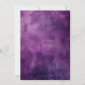 パープル素朴紙ダブルバースデーパーティー 招待状 (裏面)