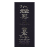 パープル素朴結婚式 プログラム (裏面)