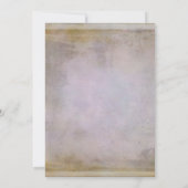 パープル素朴誕生日 招待状 (裏面)