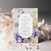 パープル素朴&イエローファースト聖餐式 招待状