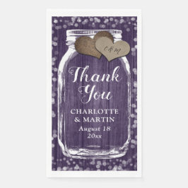 パープル素朴・ウッド・メイスン結婚・ジャー・サンキュー