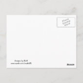 パープル結婚さんのケーキありがとうはがき ポストカード (裏面)