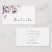 パープル結婚のエンクロージャカード エンクロージャーカード (正面/裏面)