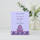 パープル結婚のケーキがデートを守る セーブザデート (スタンド正面)