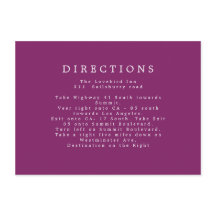 パープル結婚の追加情報の指示