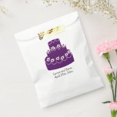 パープル結婚ケーキ フェイバーバッグ (封をした状態)