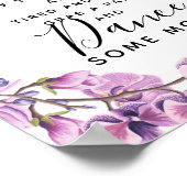 パープル結婚スイートピーのビーチサンダルの結婚徴候 ポスター (角)