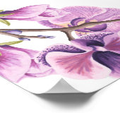 パープル結婚スイートピー独自のカスタム作成 ポスター (角)