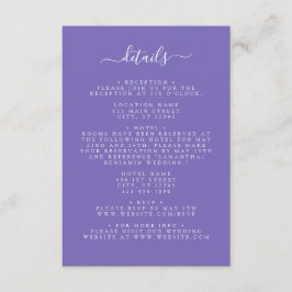 パープル結婚ズ エンクロージャーカード