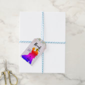 パープル結婚ズ ギフトタグ (より糸付き)