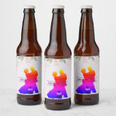 パープル結婚ズ ビールラベル (ボトル)