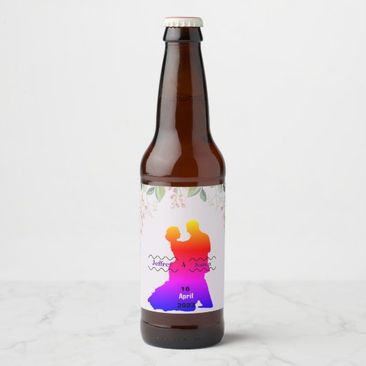 パープル結婚ズ ビールラベル (正面)