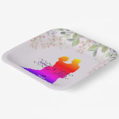 パープル結婚ズ ペーパープレート (傾斜あり)