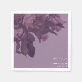 パープル結婚ファンタジーのテーブルナプキン スタンダードカクテルナプキン
