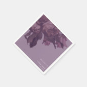 パープル結婚ファンタジーのテーブルナプキン スタンダードカクテルナプキン (角)