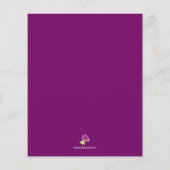 パープル結婚フローラの場所設定ありがとう チラシ (裏面)