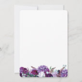 パープル結婚フローラの発表日付の保存 セーブザデート (裏面)