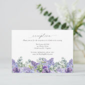 パープル結婚フローラオンライン披露宴 エンクロージャーカード (スタンド正面)