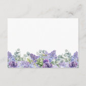 パープル結婚フローラオンライン披露宴 エンクロージャーカード (裏面)