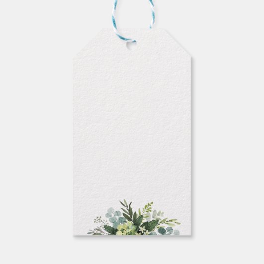 パープル結婚フローラ感謝していのあなた ギフトタグ (裏面)