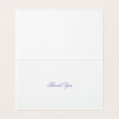 パープル結婚フローラ折り畳みカード (内部フラット)