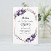 パープル結婚フローラ詳細 エンクロージャーカード (スタンド正面)