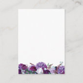 パープル結婚フローラ詳細 エンクロージャーカード (裏面)