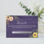 パープル結婚フローラ詳細 エンクロージャーカード (スタンド正面)