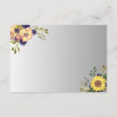 パープル結婚フローラ詳細 エンクロージャーカード (裏面)