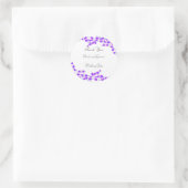 パープル結婚ブロッサム ラウンドシール (バッグ)