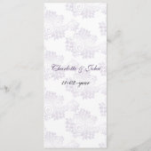 パープル結婚メニュー メニュー (裏面)