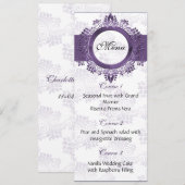 パープル結婚メニュー メニュー (正面/裏面)