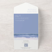 パープル結婚山脈 オールインワン招待状 (外側)