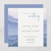 パープル結婚山脈 招待状 (正面/裏面)