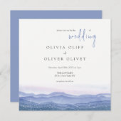 パープル結婚山脈 招待状 (正面/裏面)