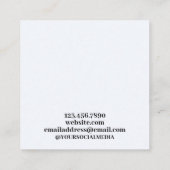 パープル結晶プロフェッショナル スクエア名刺 (裏面)