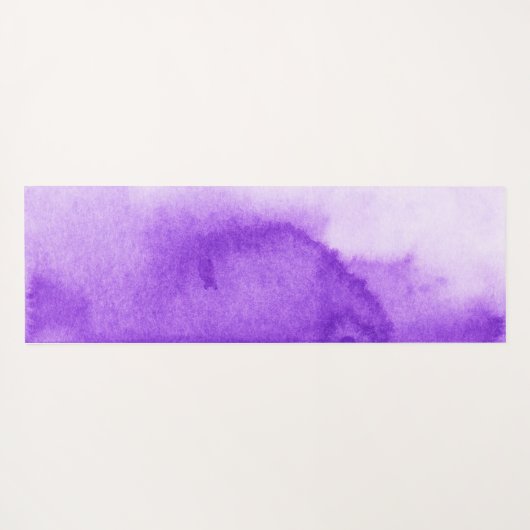 パープル絞り染めと金ゴールドマンダラス名前をカスタムする ヨガマット (裏面(横))