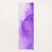 パープル絞り染めと金ゴールドマンダラス名前をカスタムする ヨガマット (裏面)