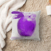 パープル絵を描アップルの#1 - Pillow クッション (ブランケット)