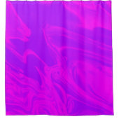 パープル絵を描スピル シャワーカーテン (正面)