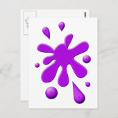 パープル絵を描スロッジ ポストカード (正面/裏面)