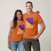 パープル絵を描ローラー、ペインター&デコレーター広告 Tシャツ (ユニセックス)