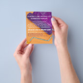 パープル絵を描ローラー、ペインター&デコレーター チラシ (手)