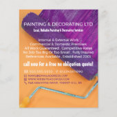 パープル絵を描ローラー、ペインター&デコレーター チラシ (正面)